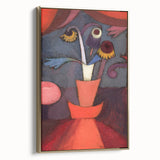 Modern Wall Art: Paul Klee’s Abstract Autumn Flowers in Bold Hues