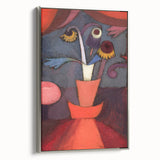 Modern Wall Art: Paul Klee’s Abstract Autumn Flowers in Bold Hues