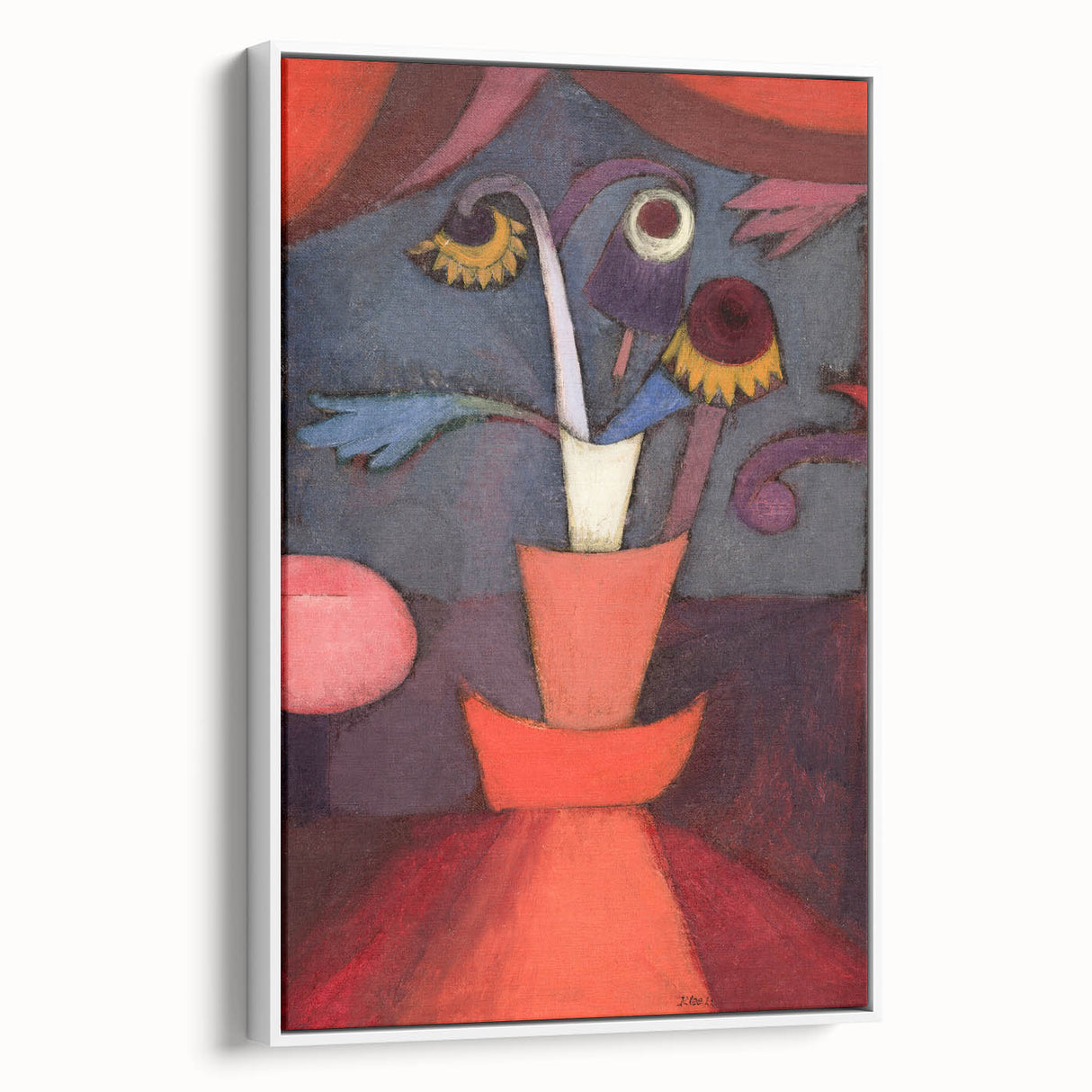 Modern Wall Art: Paul Klee’s Abstract Autumn Flowers in Bold Hues