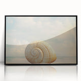 Large abstract wall art featuring swirling blue and green patterns on a framed acrylic.