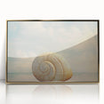 Large art print of a close-up natural element in gold tones, framed acrylic, mid-century modernist style.
