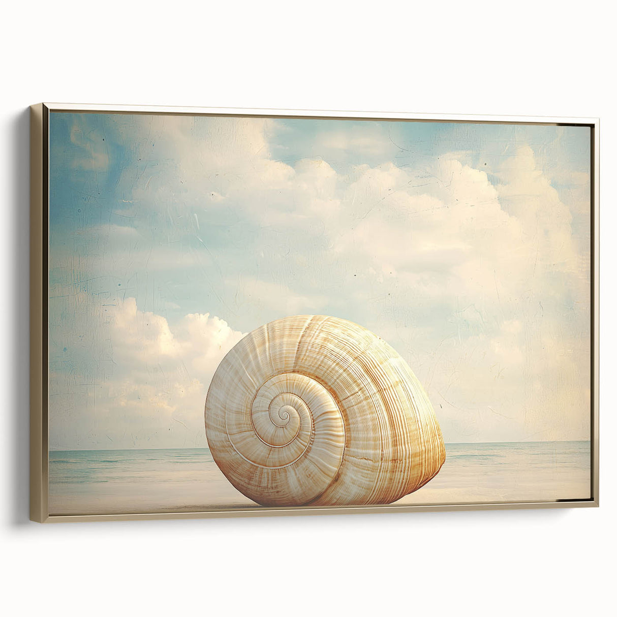 Framed canvas featuring a close-up landscape painting in muted earth tones, ideal for bedroom wall decor.