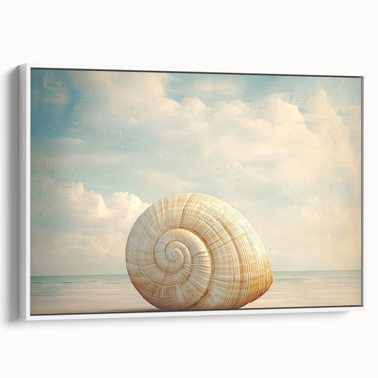 Vintage poster art of a nature close-up, featuring vibrant colors on a white framed canvas, ideal for living room decor.