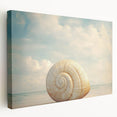 Close-up image of nature elements on a large stretched canvas, featuring green and brown tones, ideal for kitchen wall art.