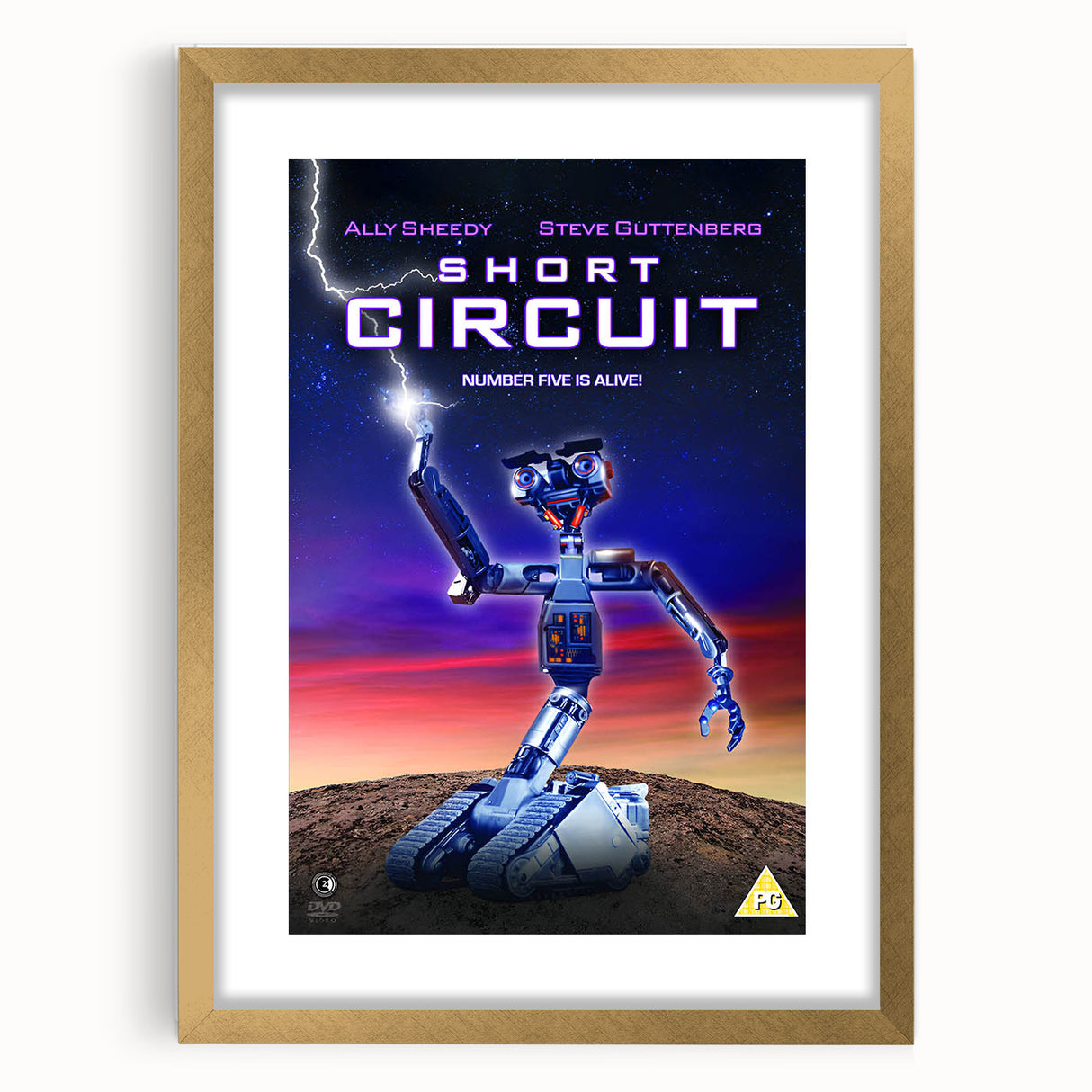 Retro Wall Art - Short Circuit Movie Poster - 80s Vintage Art Prints
