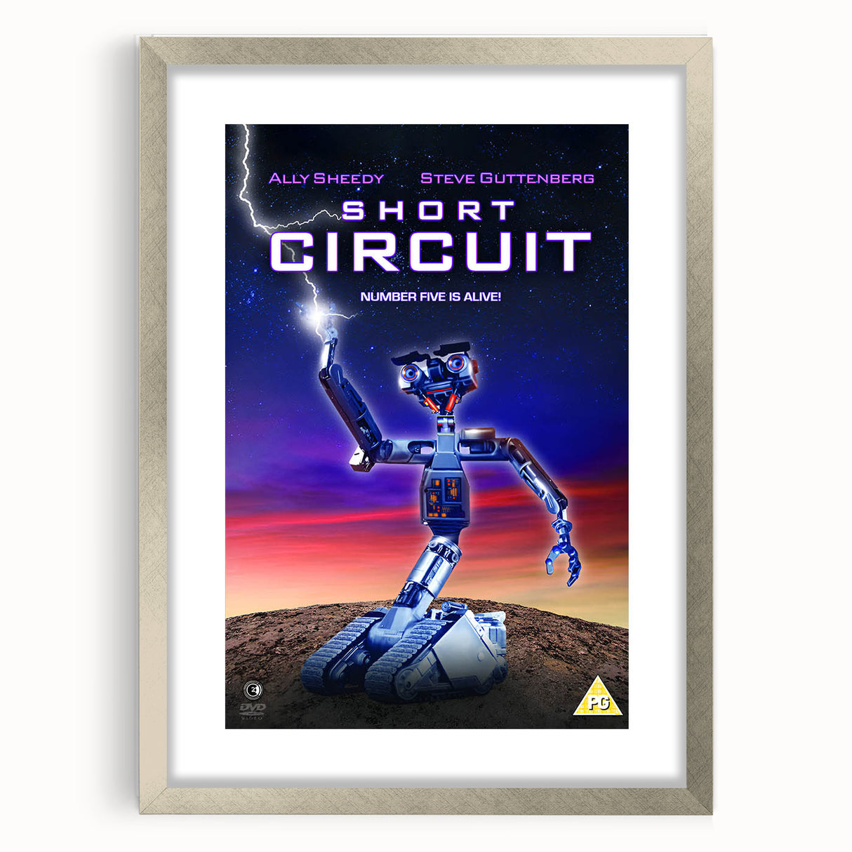 Retro Wall Art - Short Circuit Movie Poster - 80s Vintage Art Prints