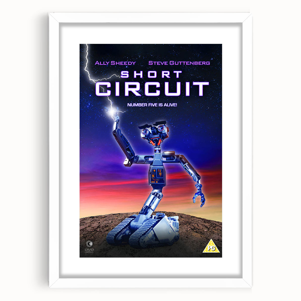 Retro Wall Art - Short Circuit Movie Poster - 80s Vintage Art Prints