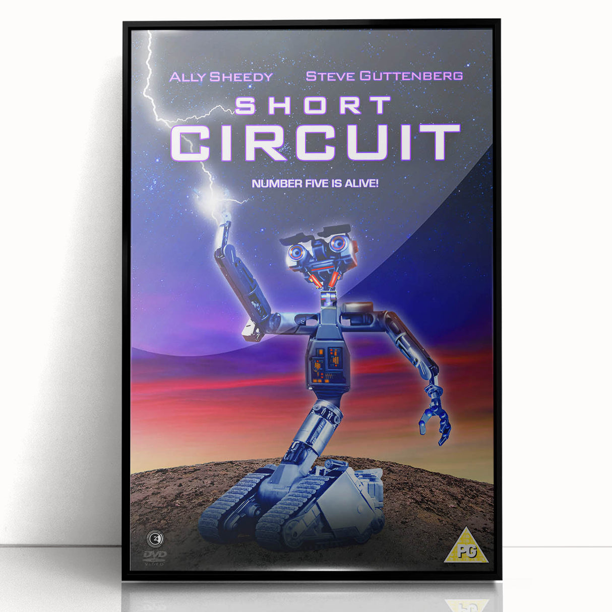 Retro Wall Art - Short Circuit Movie Poster - 80s Vintage Art Prints