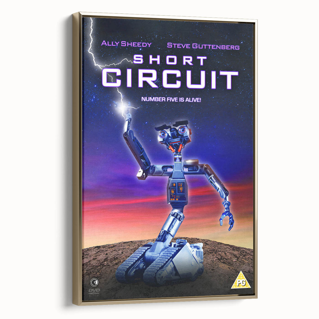 Retro Wall Art - Short Circuit Movie Poster - 80s Vintage Art Prints
