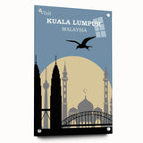 Retro Kuala Lumpur Travel Poster – Vintage Prints & Retro Wall Art