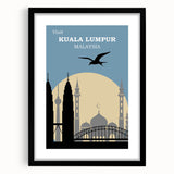 Retro Kuala Lumpur Travel Poster – Vintage Prints & Retro Wall Art