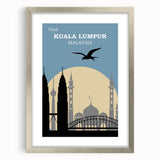 Retro Kuala Lumpur Travel Poster – Vintage Prints & Retro Wall Art