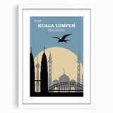 Retro Kuala Lumpur Travel Poster – Vintage Prints & Retro Wall Art