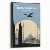 Retro Kuala Lumpur Travel Poster – Vintage Prints & Retro Wall Art