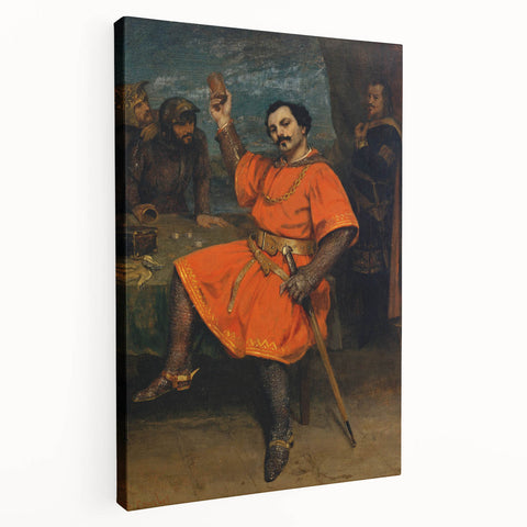 Realism Art Prints - Portrait of Louis Guéymard by Gustave Courbet