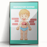 STEM Learning Wall Art - Respiratory System Educational Chart