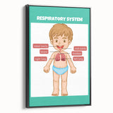 STEM Learning Wall Art - Respiratory System Educational Chart