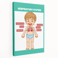 STEM Learning Wall Art - Respiratory System Educational Chart