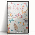 Whimsical Circus Nursery Wall Art - Baby Room Decor Print