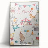 Whimsical Circus Nursery Wall Art - Baby Room Decor Print