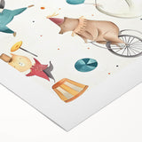 Whimsical Circus Nursery Wall Art - Baby Room Decor Print