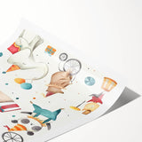 Whimsical Circus Nursery Wall Art - Baby Room Decor Print