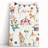Whimsical Circus Nursery Wall Art - Baby Room Decor Print