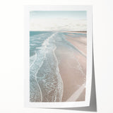 Extra large rolled canvas featuring a floral design in vibrant summer hues, ideal for dining room wall art.