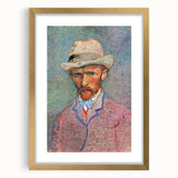 Abstract art print featuring swirling blue and yellow patterns, framed in gold, suitable for bedroom or dining room decor.