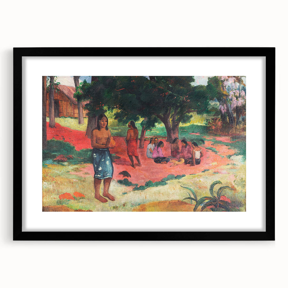 French Impressionist Art - Whispered Words by Paul Gauguin Print