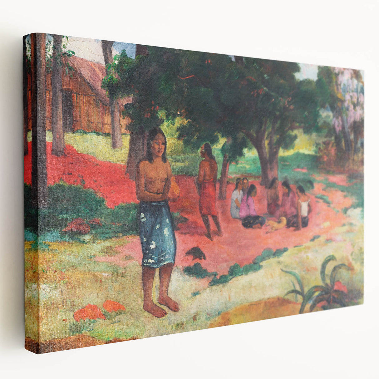French Impressionist Art - Whispered Words by Paul Gauguin Print