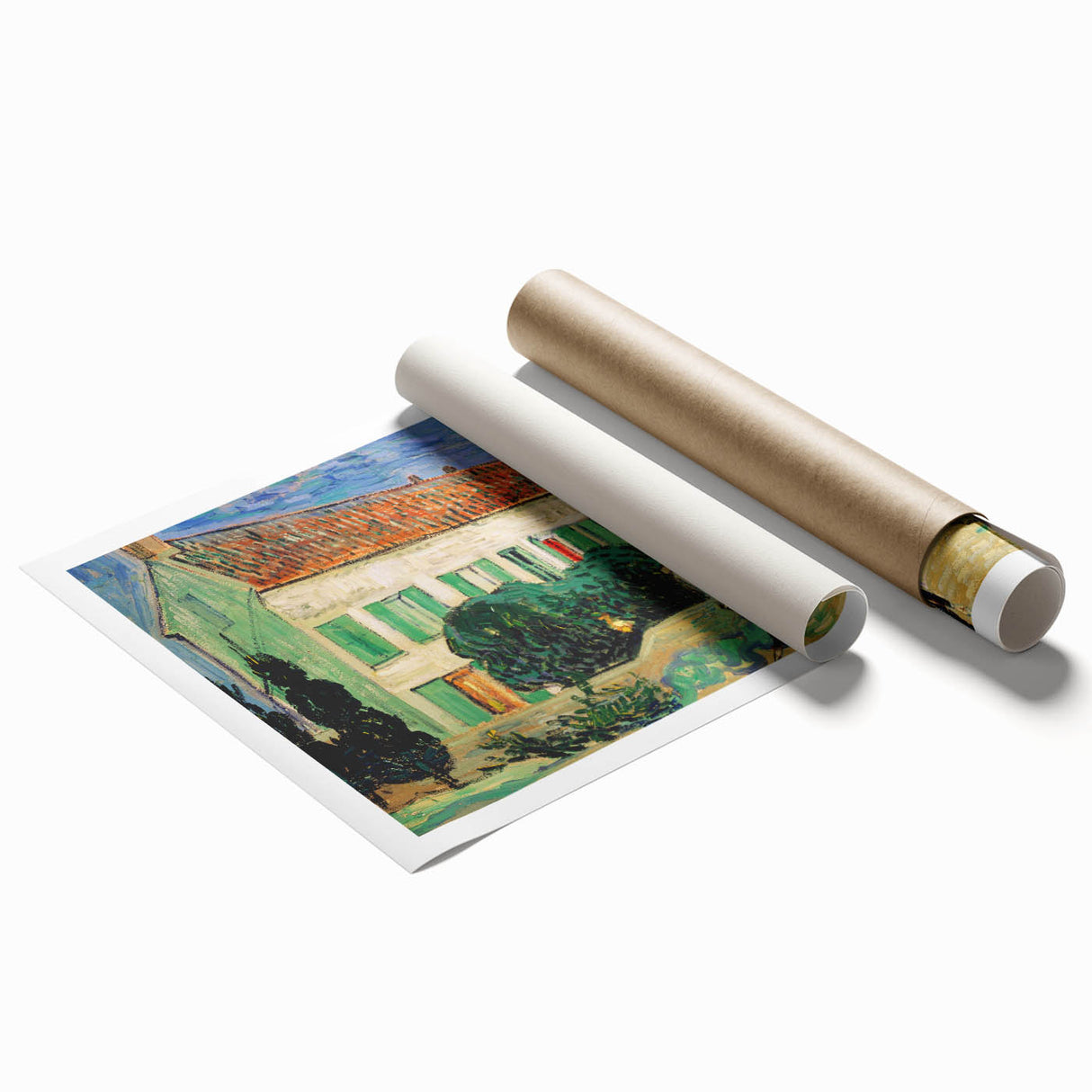 Impressionist Landscape - White House at Night Van Gogh Print