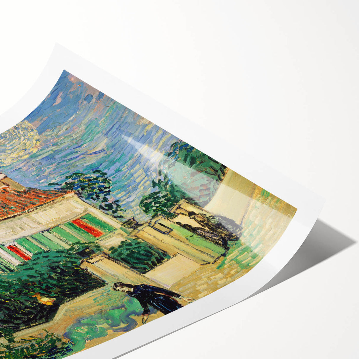 Impressionist Landscape - White House at Night Van Gogh Print