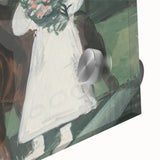 Modern Wall Art: Mystical Bride with Bull in Bold Colors