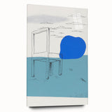 Modern Wall Art: Landscape with a Chair - Abstract Minimalism