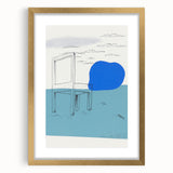 Modern Wall Art: Landscape with a Chair - Abstract Minimalism
