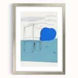 Modern Wall Art: Landscape with a Chair - Abstract Minimalism