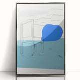 Modern Wall Art: Landscape with a Chair - Abstract Minimalism