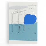 Modern Wall Art: Landscape with a Chair - Abstract Minimalism