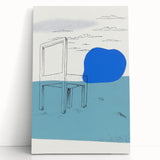 Modern Wall Art: Landscape with a Chair - Abstract Minimalism