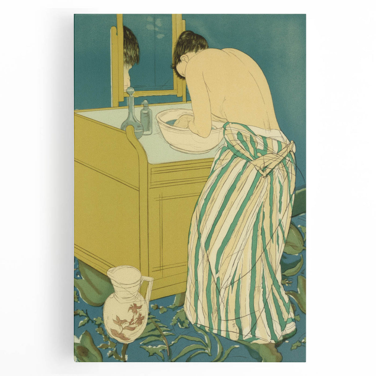 Impressionist Poster Art - Cassatt’s ‘Woman Bathing’ Wall Decor