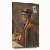 Modern Wall Art: Drinking Spirits - Reflective Portrait