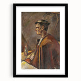 Modern Wall Art: Drinking Spirits - Reflective Portrait