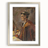 Modern Wall Art: Drinking Spirits - Reflective Portrait