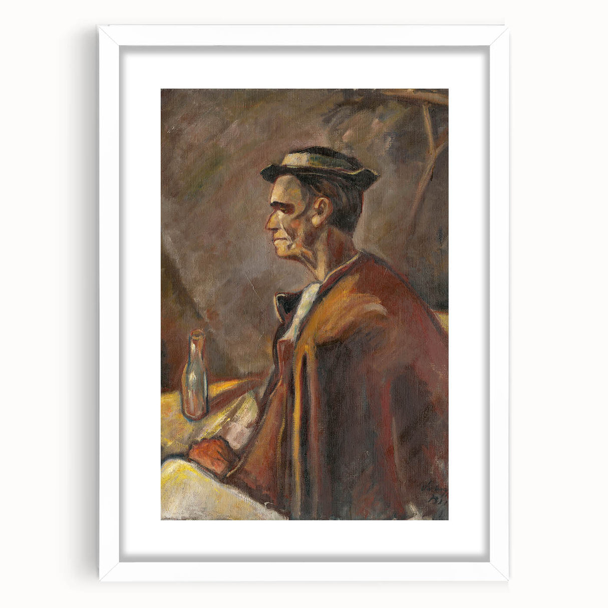Modern Wall Art: Drinking Spirits - Reflective Portrait