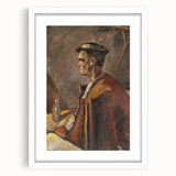 Modern Wall Art: Drinking Spirits - Reflective Portrait