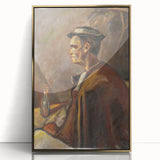 Modern Wall Art: Drinking Spirits - Reflective Portrait