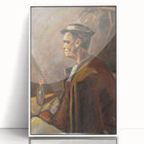 Modern Wall Art: Drinking Spirits - Reflective Portrait