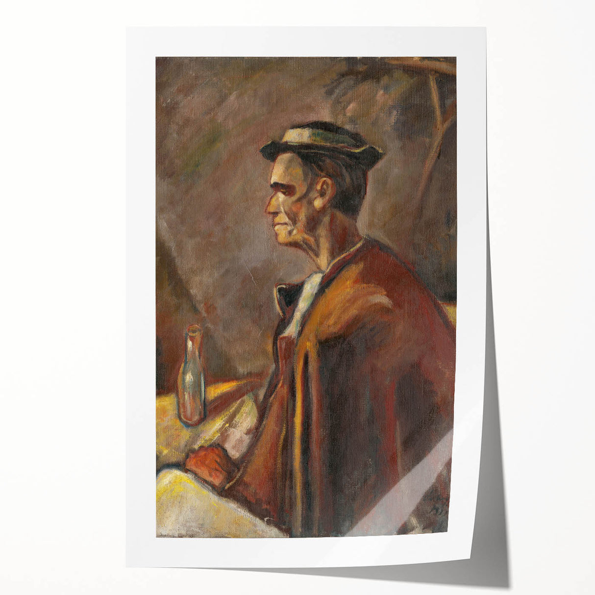 Modern Wall Art: Drinking Spirits - Reflective Portrait