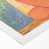 Modern Wall Art: Villager - Vibrant Folk-Inspired Portrait